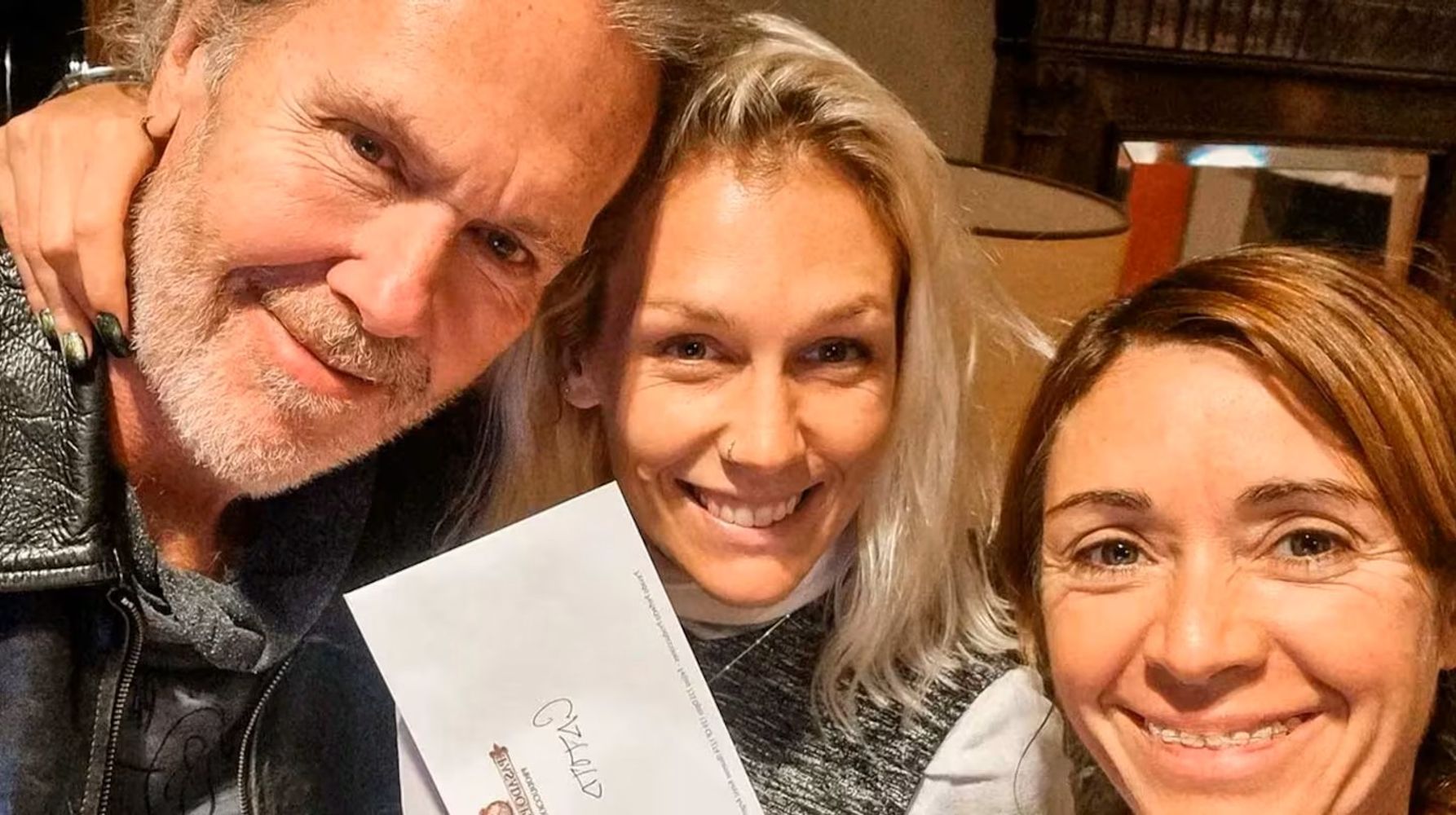 Gonzalo Bonadeo, su esposa y su hija Catalina