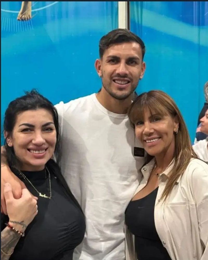 Leandro Paredes y su familia