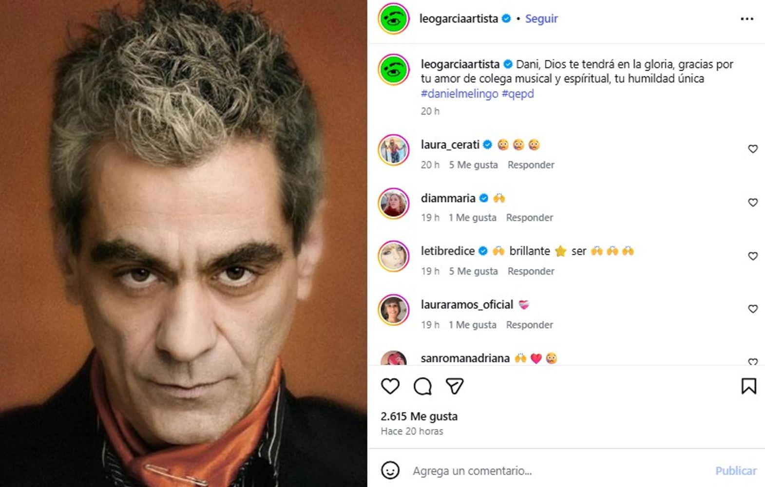De Fabiana Cantilo a Juanse: la reacción de los artistas a la muerte de Daniel Melingo