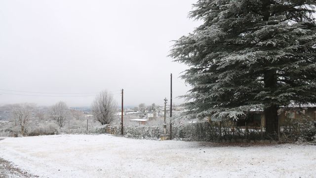 La nevada se registró entre la madrugada del miércoles y las primeras horas de este jueves.
