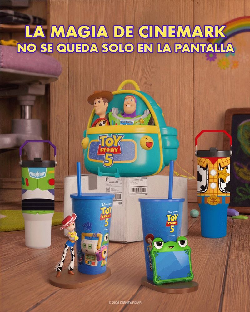 Cinemark lanzó vasos térmicos coleccionables de Toy Story 5: cómo son y cuánto cuestan
