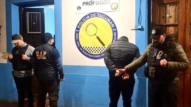 La captura fue producto de un operativo de vigilancia montado por la División Búsqueda y Captura de Prófugos.