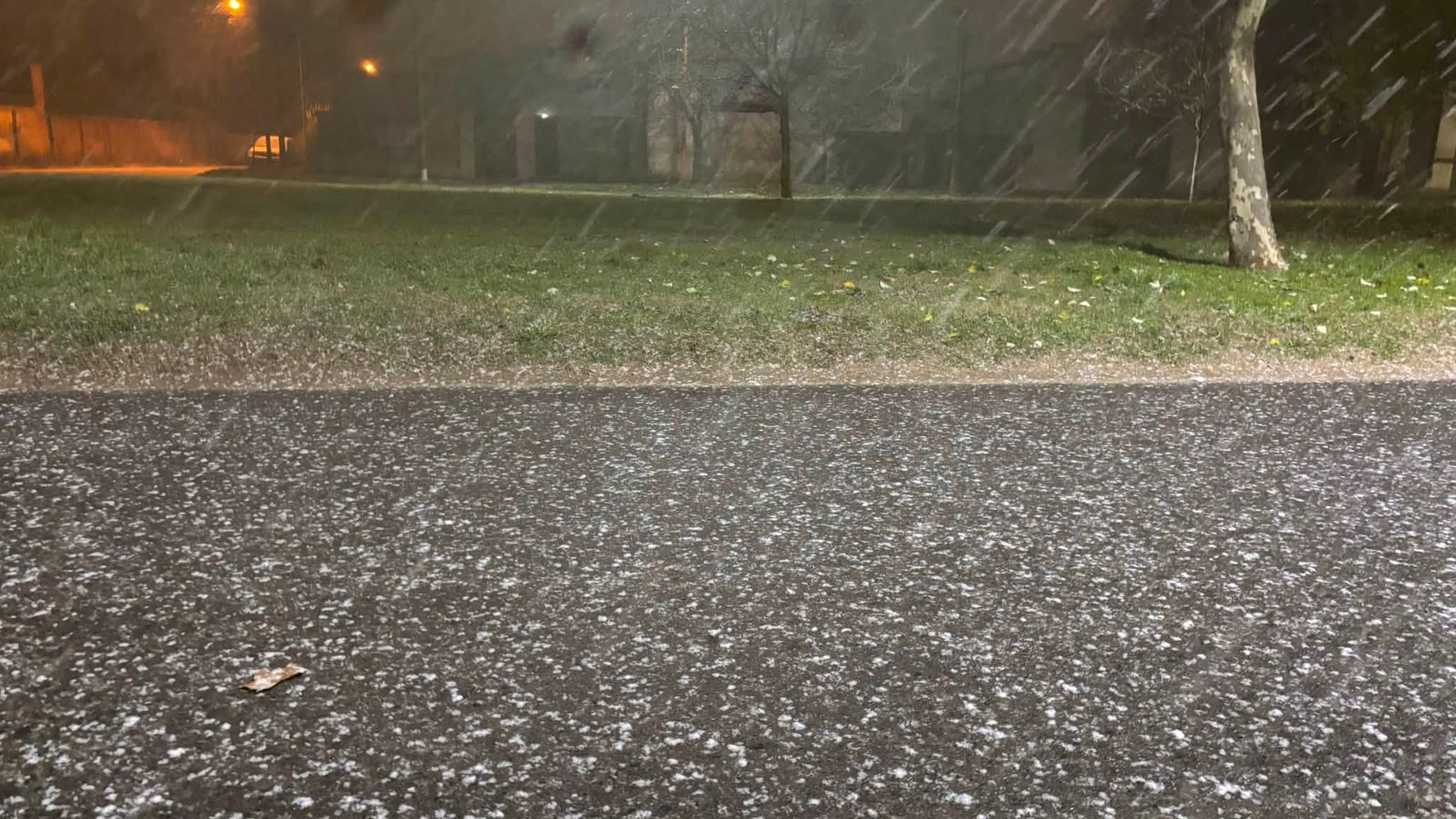 Nieve en Tres Arroyos