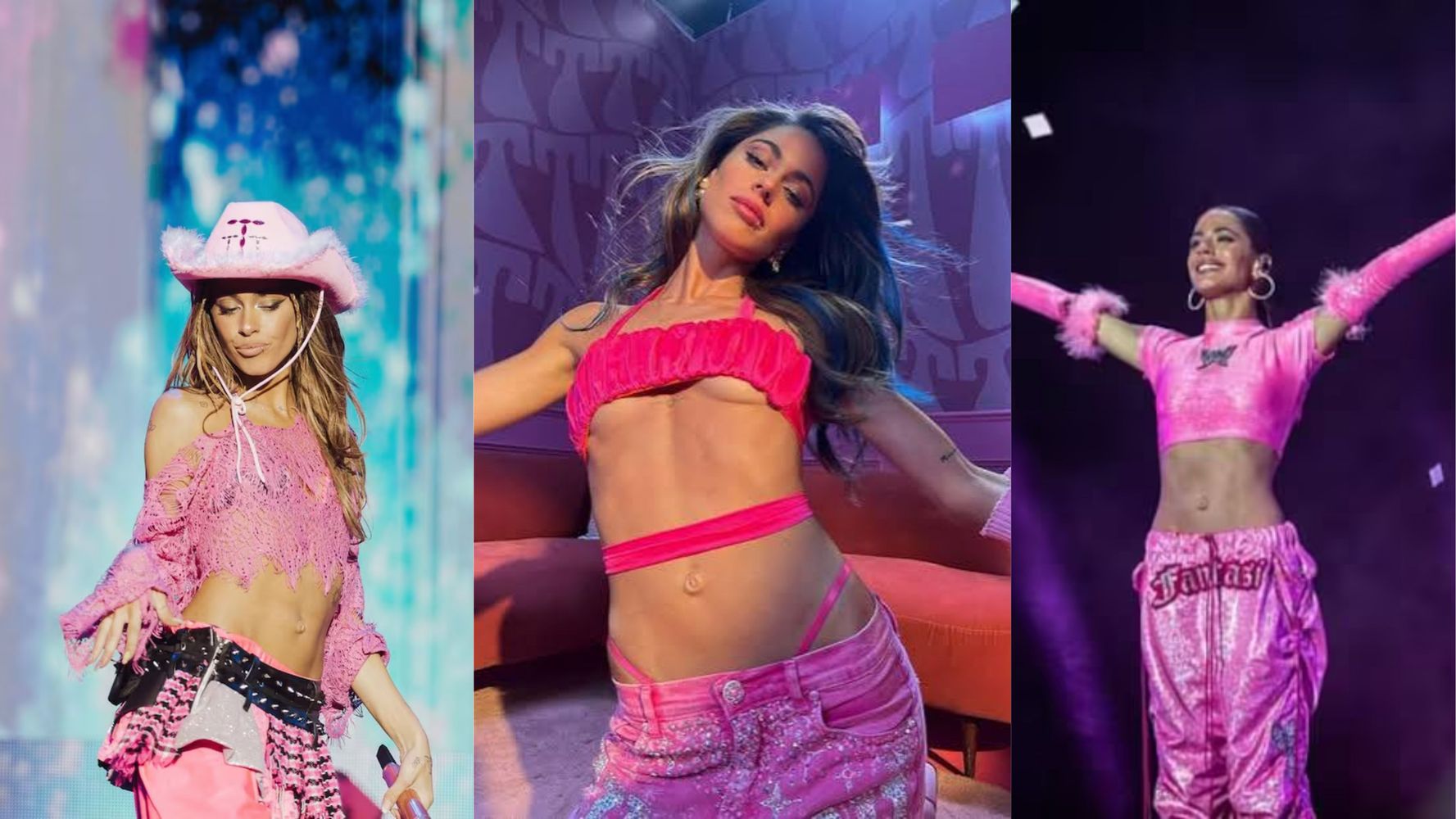 Tini durante su tour "Cupido".