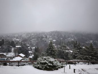¡Postales de Europa!: la nieve cubrió las Sierras de Córdoba