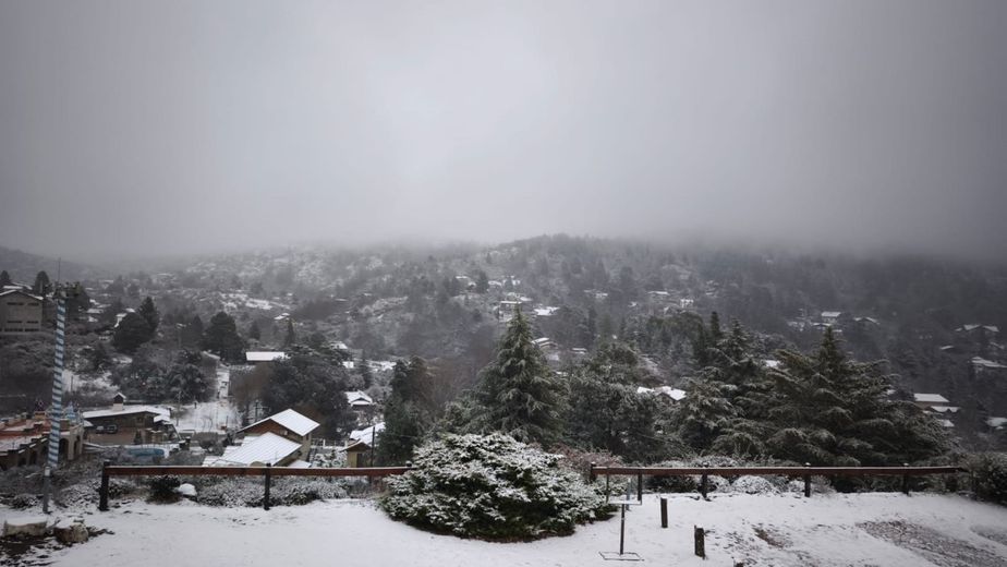 ¡Postales de Europa!: la nieve cubrió las Sierras de Córdoba