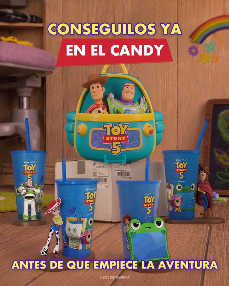 Cinemark lanzó vasos térmicos coleccionables de Toy Story 5: cómo son y cuánto cuestan