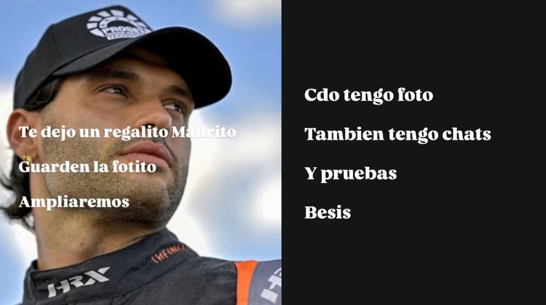 Franco Deambrosi, el piloto que quedó envuelto en el escándalo de la China Suárez y supuestos chats privados.