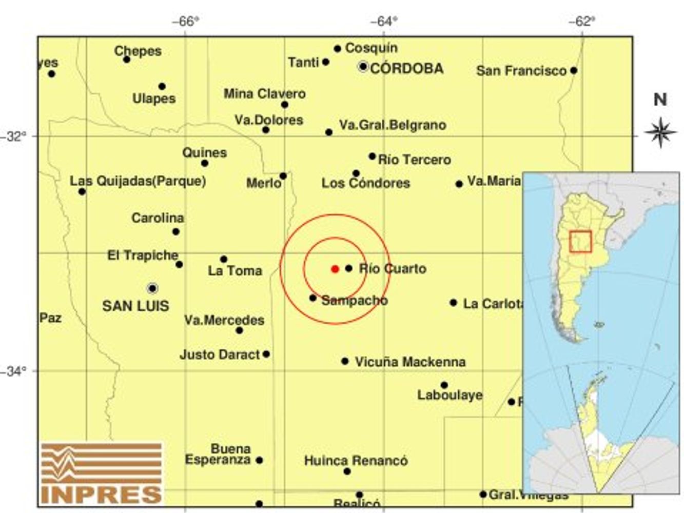 El tercer temblor en Córdoba en menos de 24 horas.