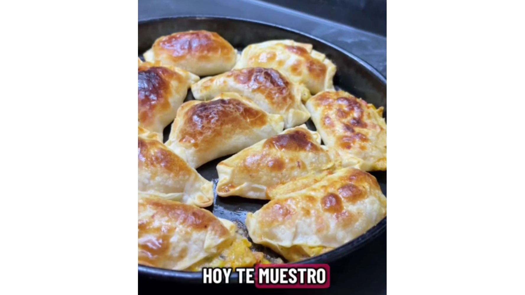 Así quedan las empanadas con esta receta.