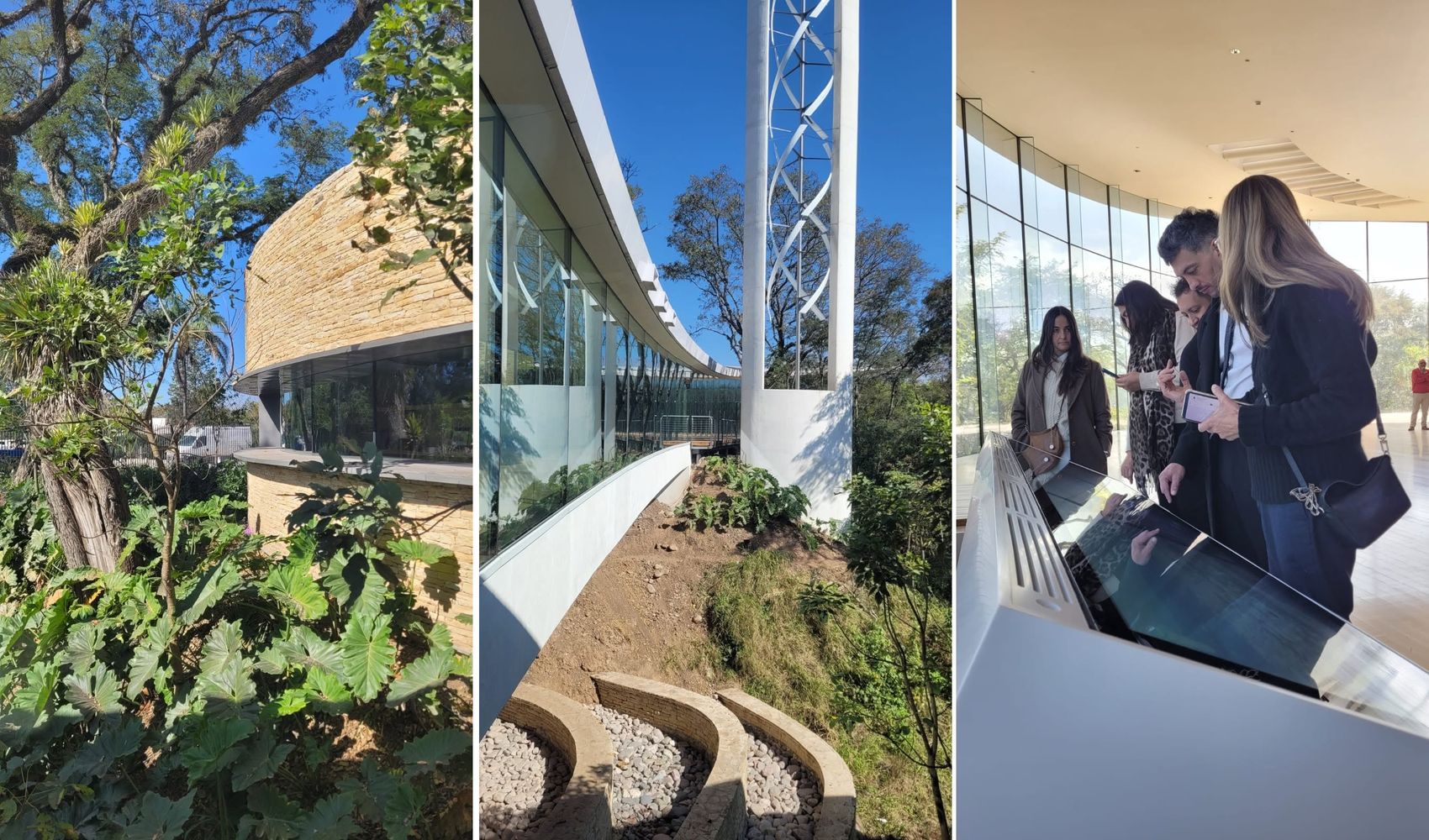 El espacio cultural, diseñado en clave de paisajismo y sustentabilidad, es "una obra emblemática que articula nuestro pasado, presente y futuro", describió el gobernador Carlos Sadir.