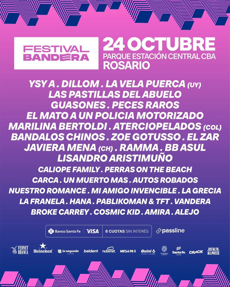 Festival Bandera 2026: line up completo, precios de entradas y dónde comprarlas