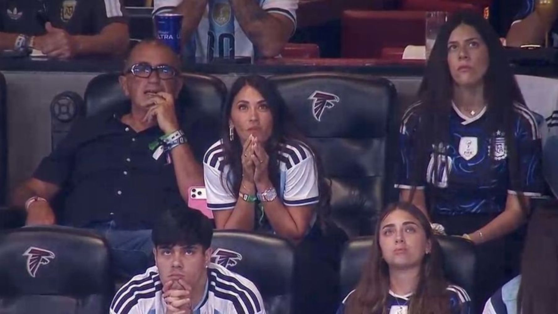 María Sol Messi fue a alentar a su hermano Lionel en el partido ante Egipto