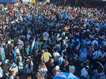 Carlos Paz volvió a latir celeste y blanco con el triunfo de Argentina