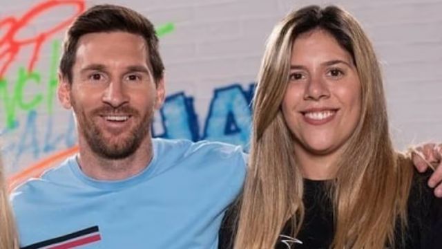 Lionel y María Sol Messi
