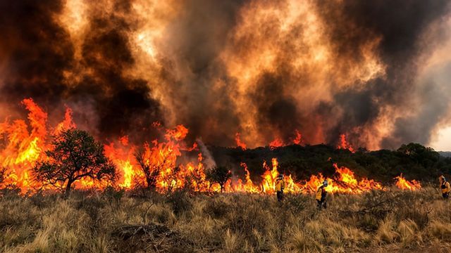 Alerta por incendios en Córdoba.