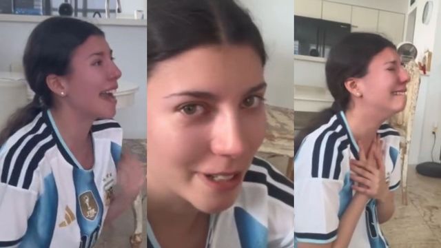 "Quebranten ese muro": el desesperado llanto de la hija de Mónica Ayos sufriendo por la Selección Argentina