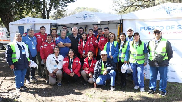 El dispositivo, coordinado con la Dirección de Emergencias 107 y el Hospital Móvil, comenzó a planificarse varios días antes de la celebración.