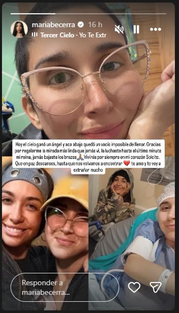 el conmovedor mensaje de María Becerra para despedir a Sol