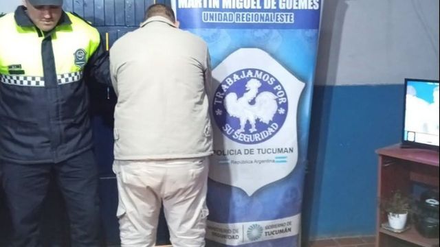 El hombre fue detenido cuando, incumpliendo la orden de restricción, se presento en el domicilio familiar a generar disturbios.