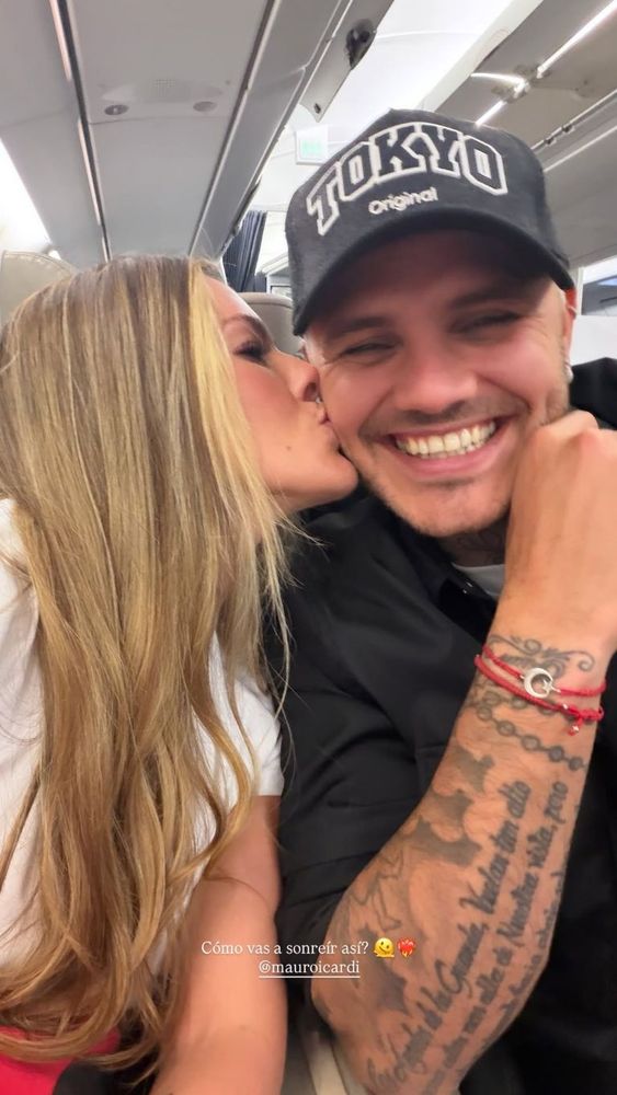 Icardi y la China viajaron a Miami en medio del Mundial