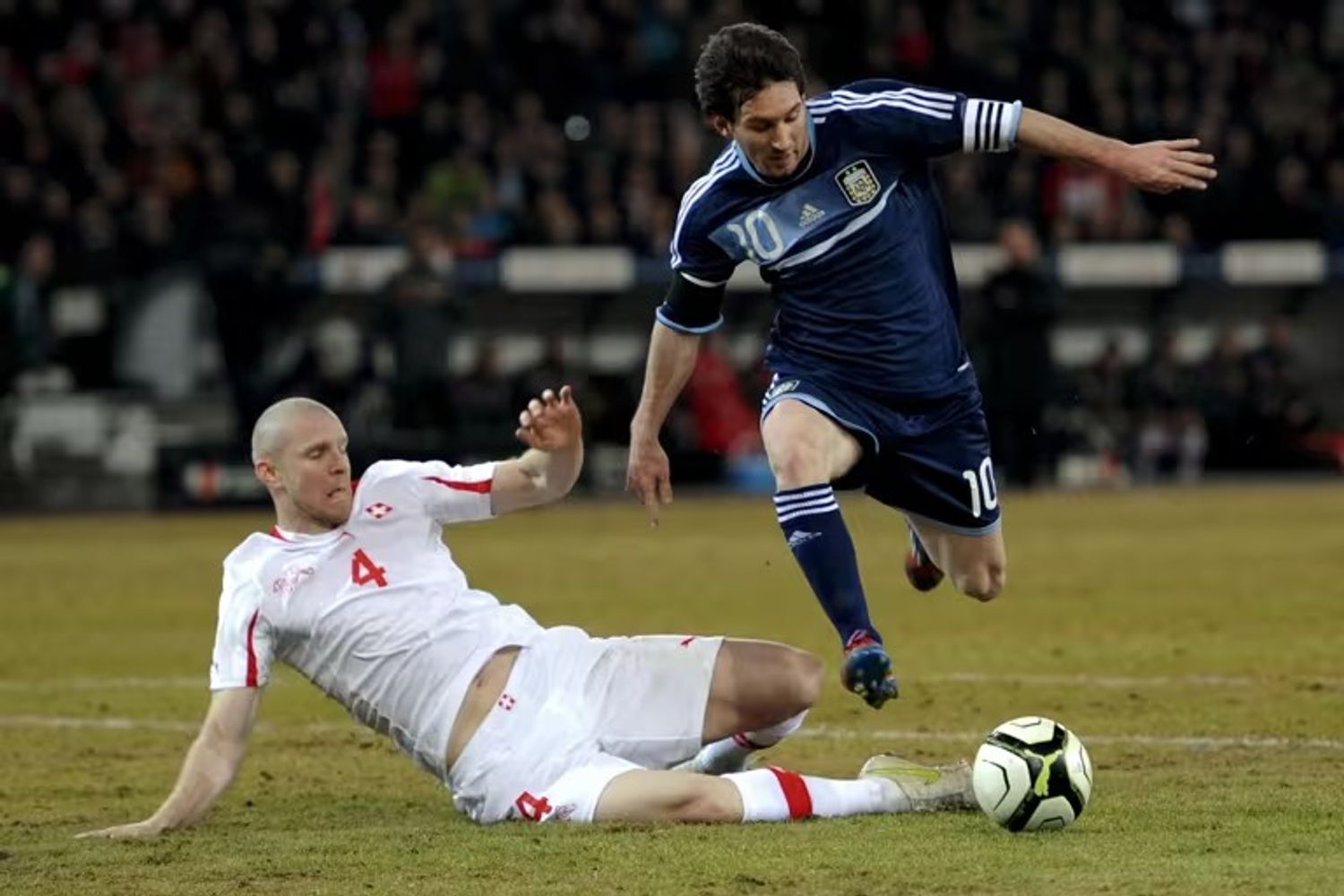 Lionel Messi contra Suiza.