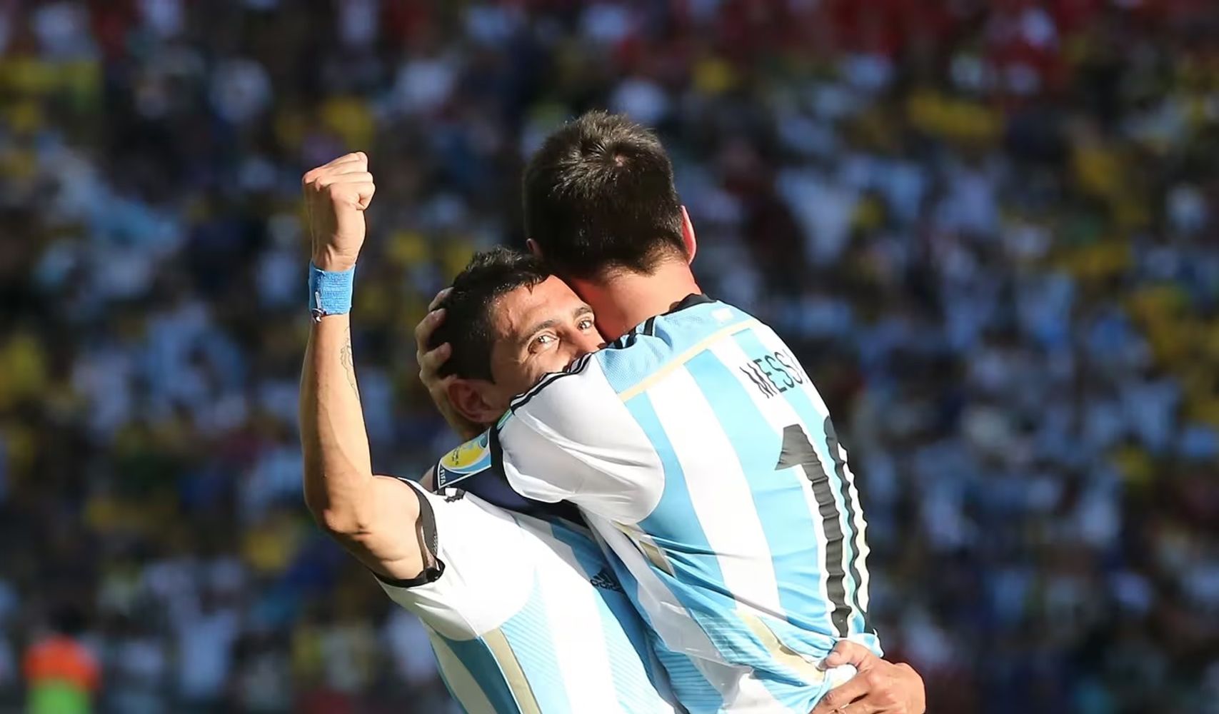 Argentina venció a Suiza en el 2014 gracias a la unión de Ángel Di María y Lionel Messi.