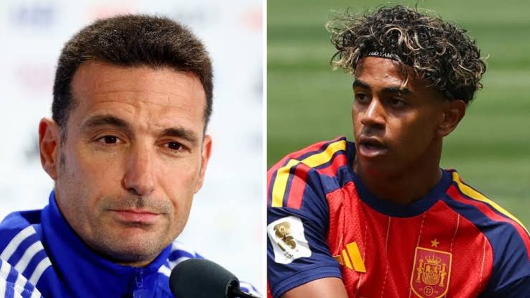 Scaloni le respondió a Lamine Yamal