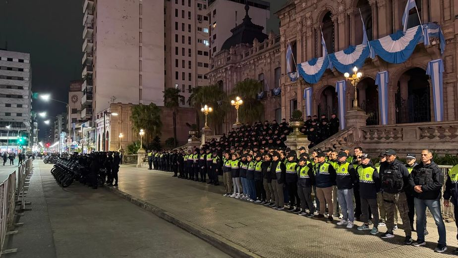 Festejos por el triunfo de Argentina