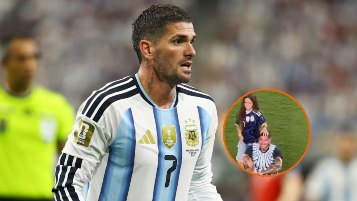 El tierno festejo de Rodrigo De Paul con su hija Francesca tras el triunfo de Argentina que emocionó a todos
