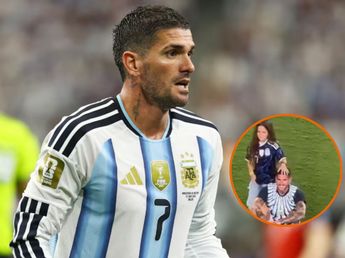 El tierno festejo de Rodrigo De Paul con su hija Francesca tras el triunfo de Argentina que emocionó a todos