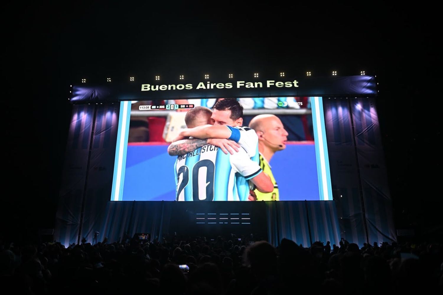 El Fan Fest de Palermo transmitirá el duelo entre Argentina e Inglaterra.