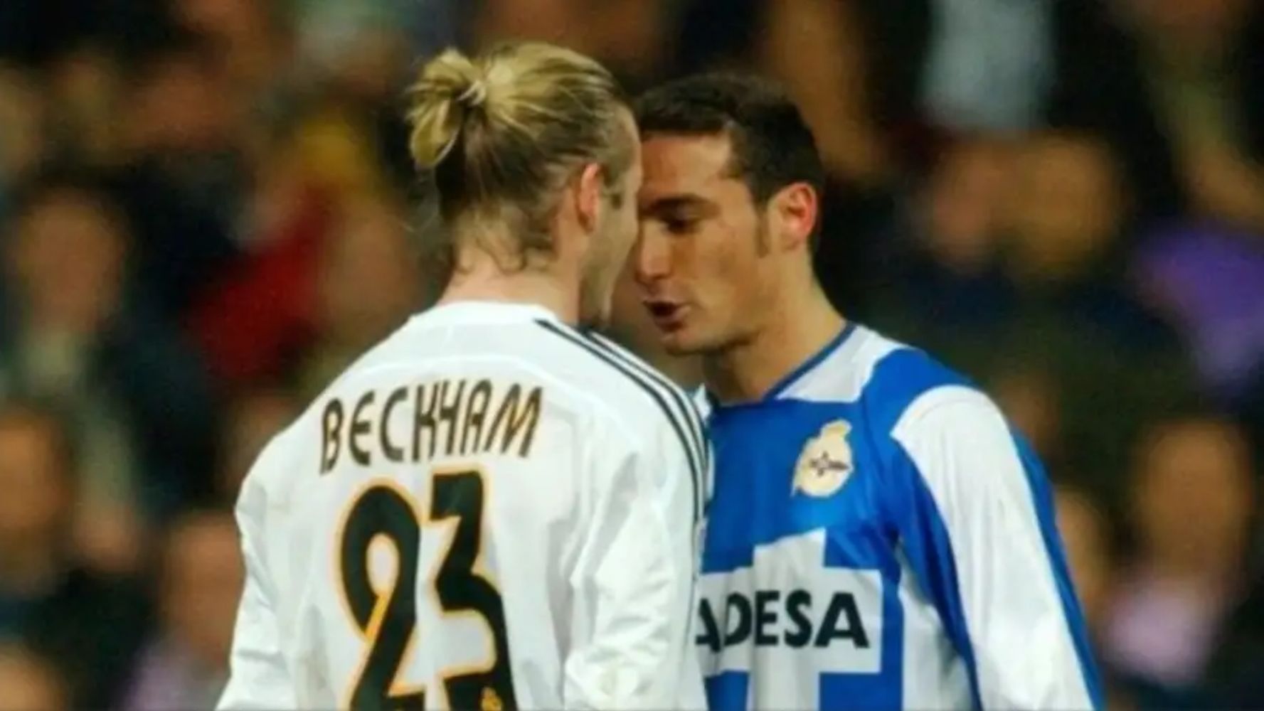 El tenso cruce entre Scaloni y Beckham
