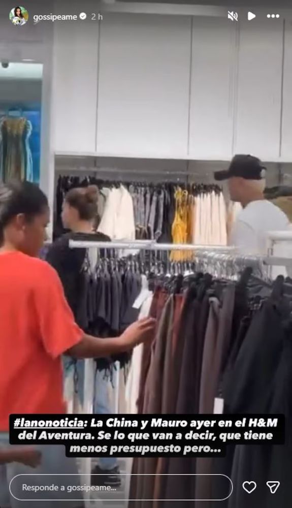 Icardi y la China en un shopping de Miami