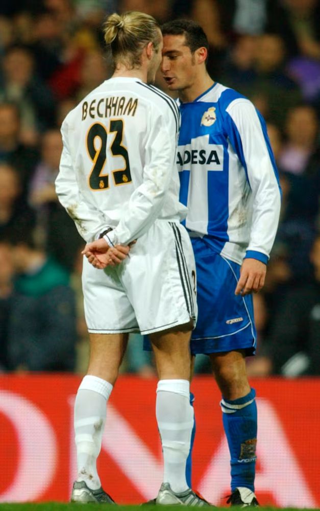El tenso cruce entre Scaloni y Beckham