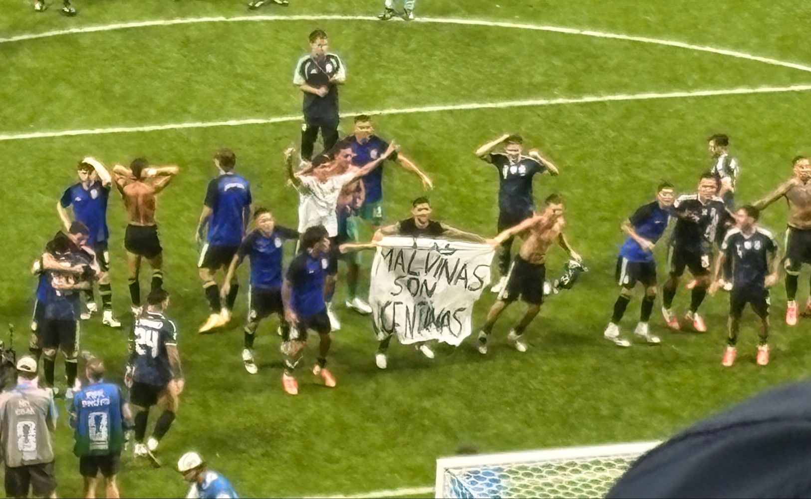 Las Malvinas, presentes en los festejos