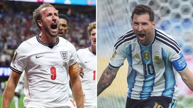 Harry Kane y Lionel Messi