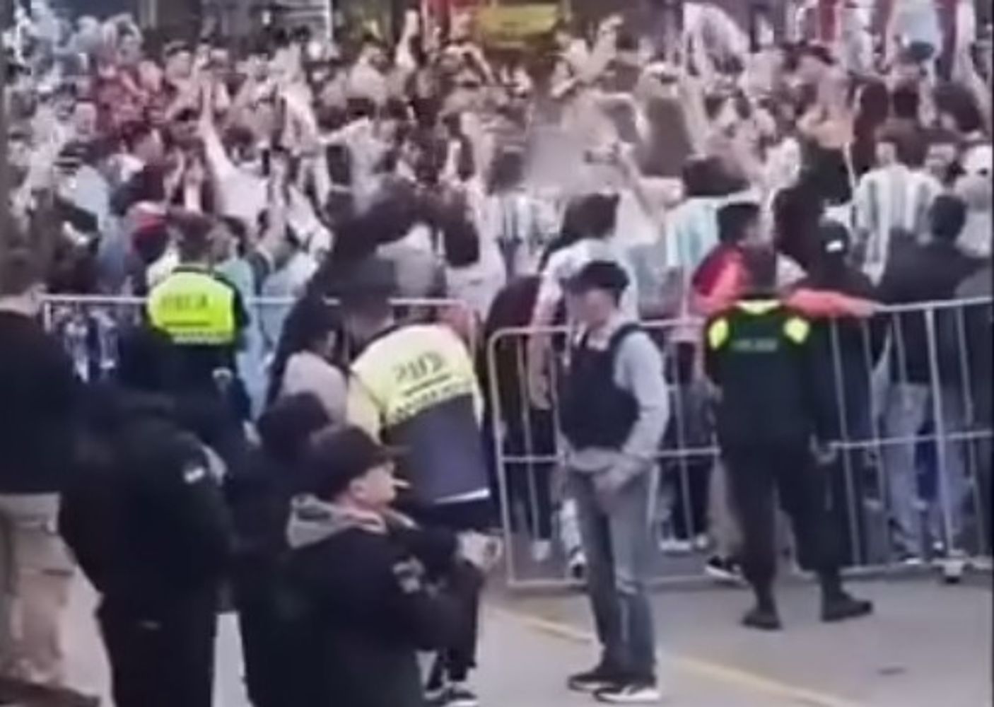 Fuerte operativo policial.