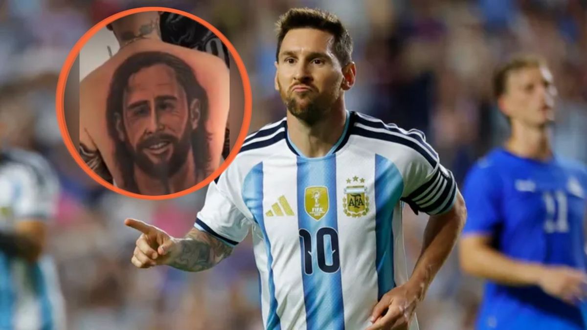 Gastó una fortuna para tatuarse a Lionel Messi en toda la espalda, pero el resultado no fue el esperado: ¿Nicolas Cage?