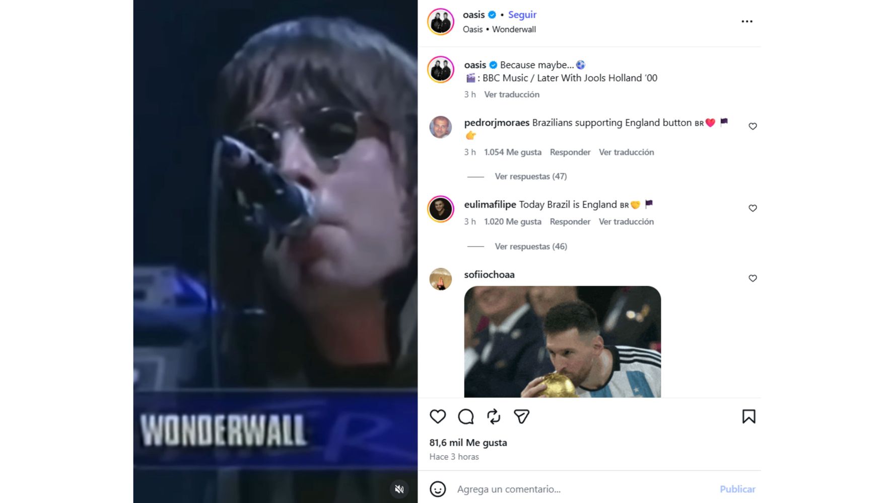 La respuesra de de Oasis.