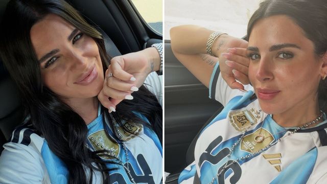 Valentina Cervantes con la camiseta Argentina