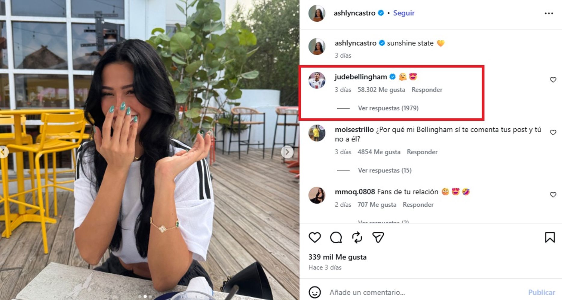 Jude Bellingham y su novia