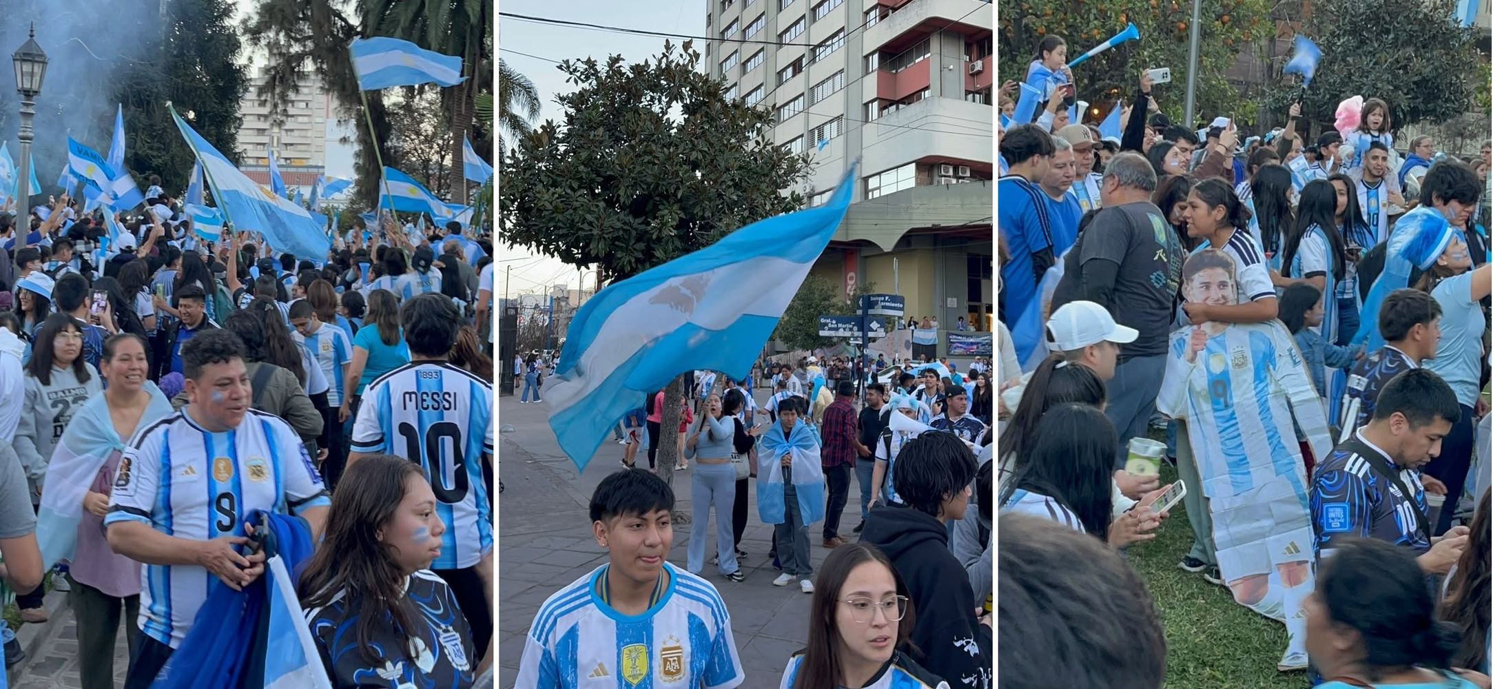 Cuatro décadas después de México 1986 y con el recuerdo de Malvinas presente, los aficionados jujeños salieron a las calles para celebrar la victoria de Argentina sobre Inglaterra, en el Mundial 2026.