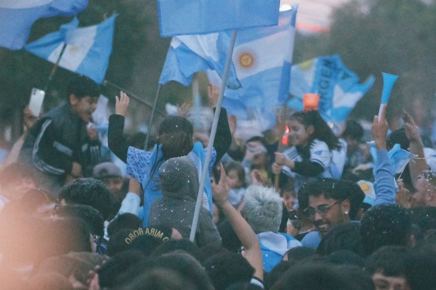 Festejos Argentina-Inglaterra, Arroyito 2026