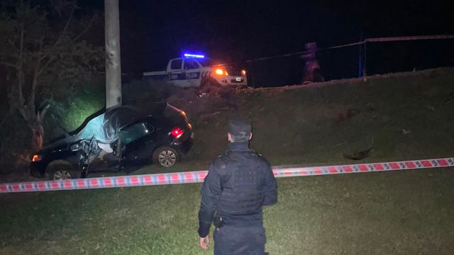 Murió un hombre de 41 años tras despistar con su auto sobre la Ruta Provincial 2 en El Soberbio.
