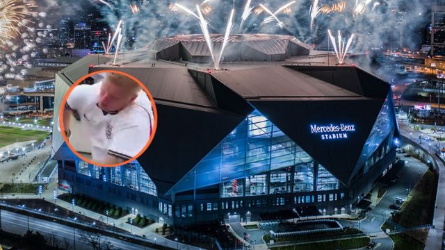La pelea entre el hincha de Talleres y el inglés ocurrió en el Mercedes-Benz Stadium.