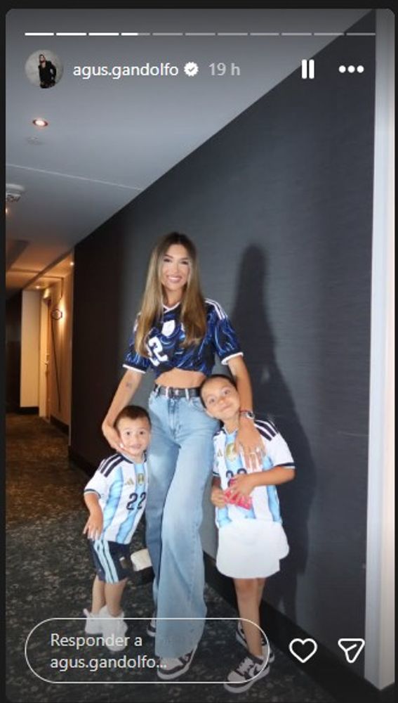 Las historias que subió Agustina Gandolfo tras la victoria de Argentina ante Inglaterra