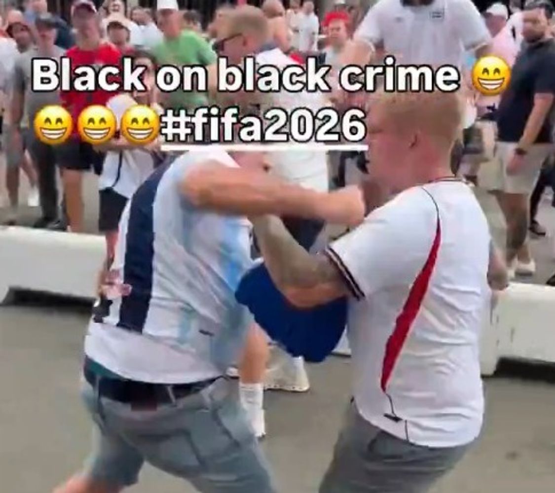 La pelea entre el hincha de Talleres y un inglés.