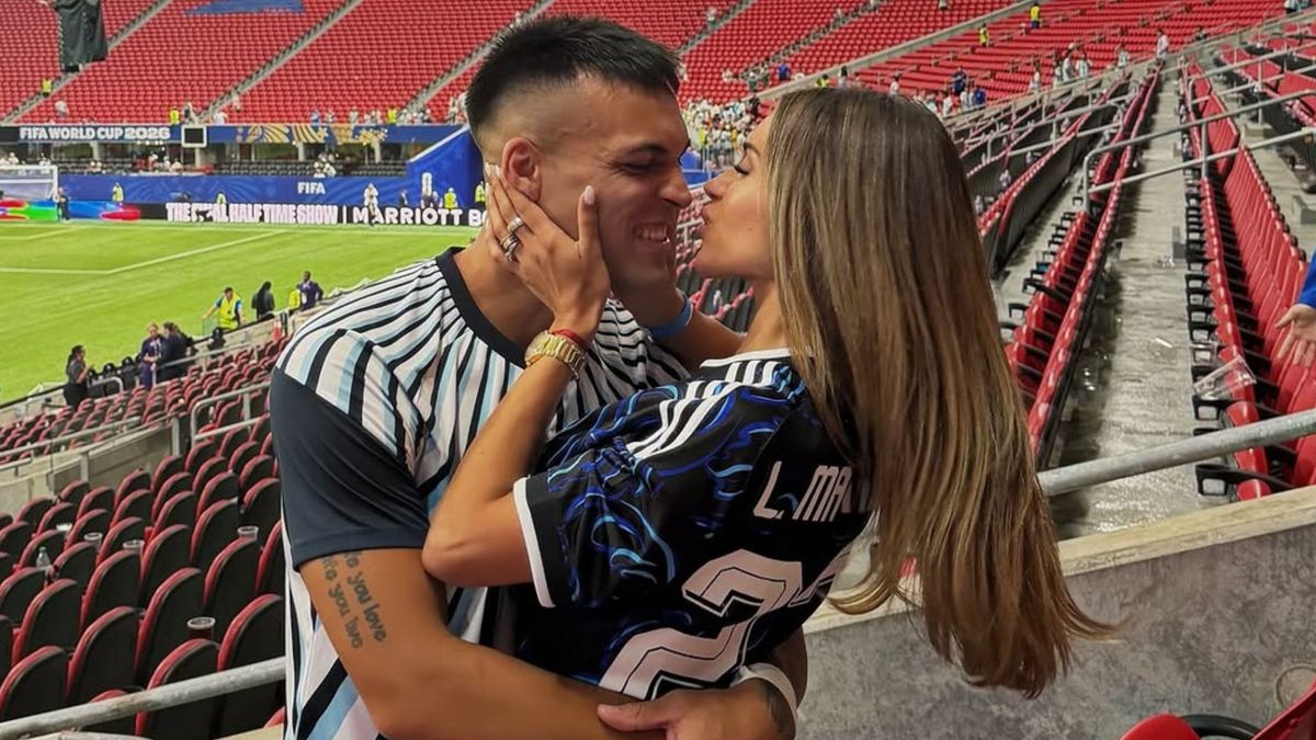 Agustina Gandolfo mostró el chat con Lautaro Martínez que anticipó su gol contra Inglaterra
