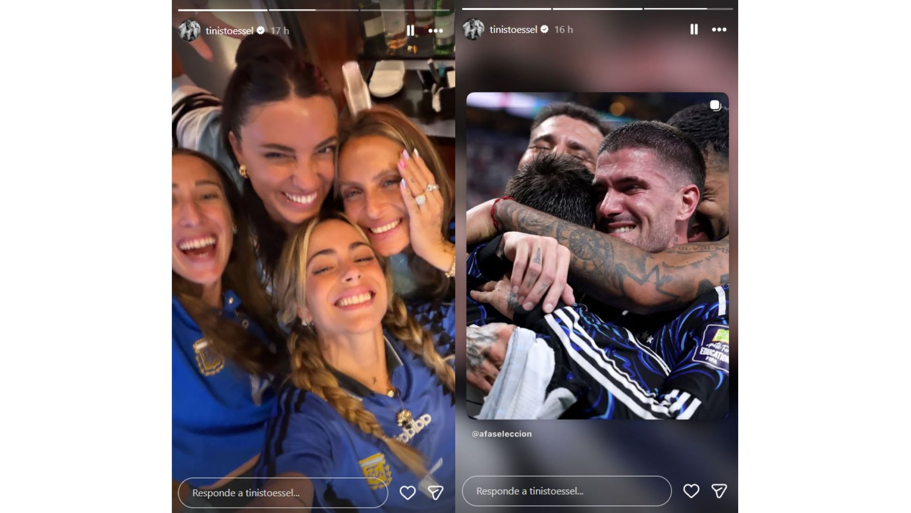 El festejo de Tini en las redes.